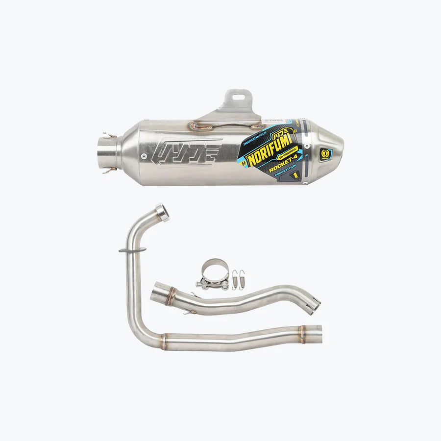 NORIFUMI Rocket 4 Kompetisi Exhaust for Hero XPulse 210 — with DB Killer