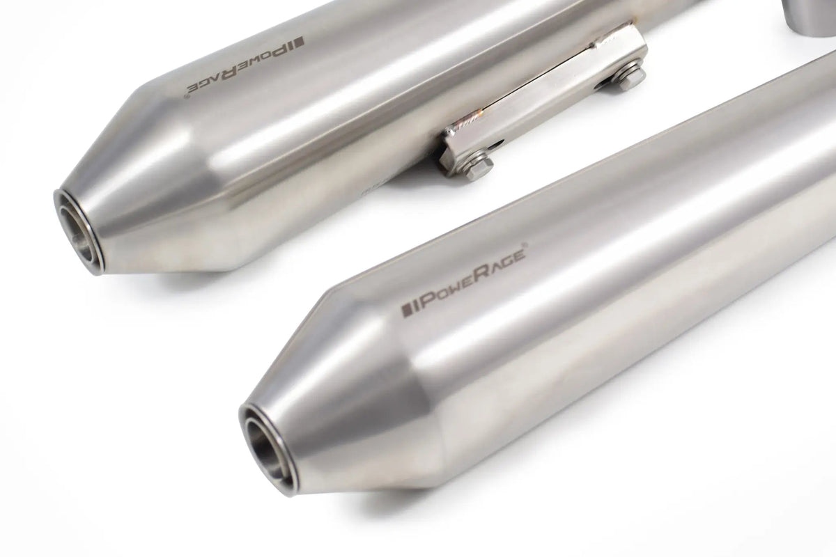 Powerage short slip-on exhaust for Interceptor 650 / Continental GT 650