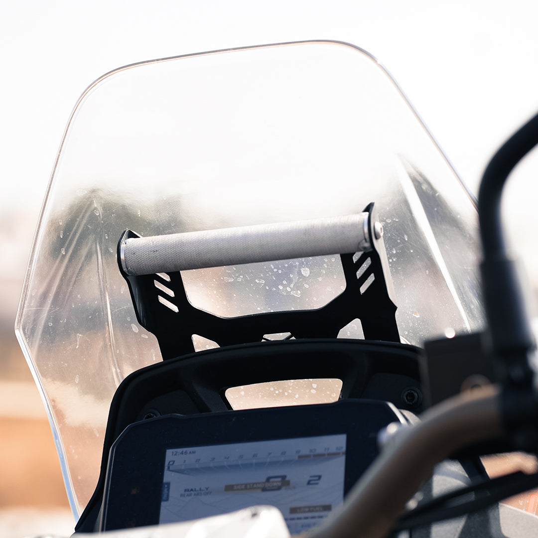 GPS Mount for TVS Apache RTX 300 - front view