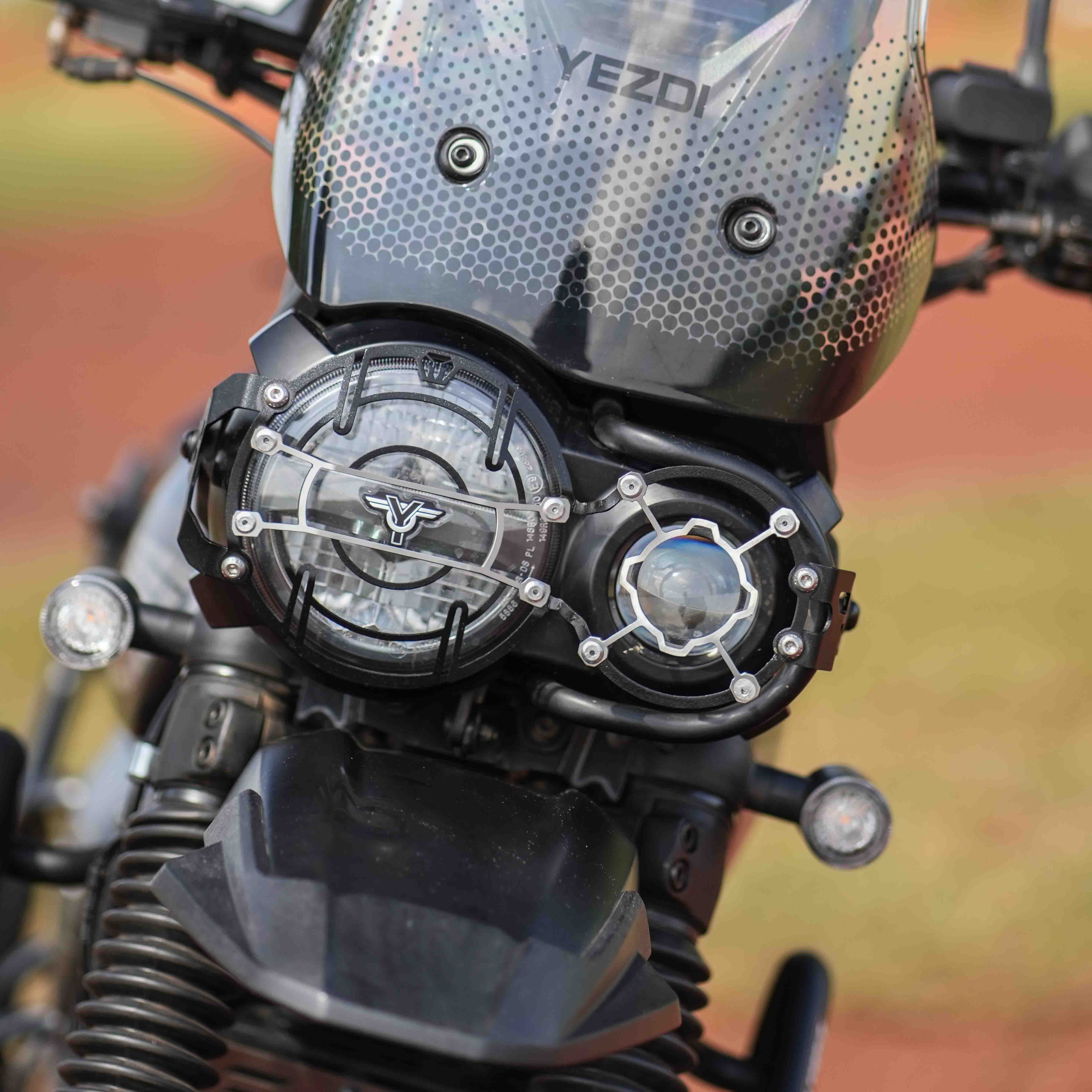 MotoTorque Headlight Guard for Yezdi Adventure