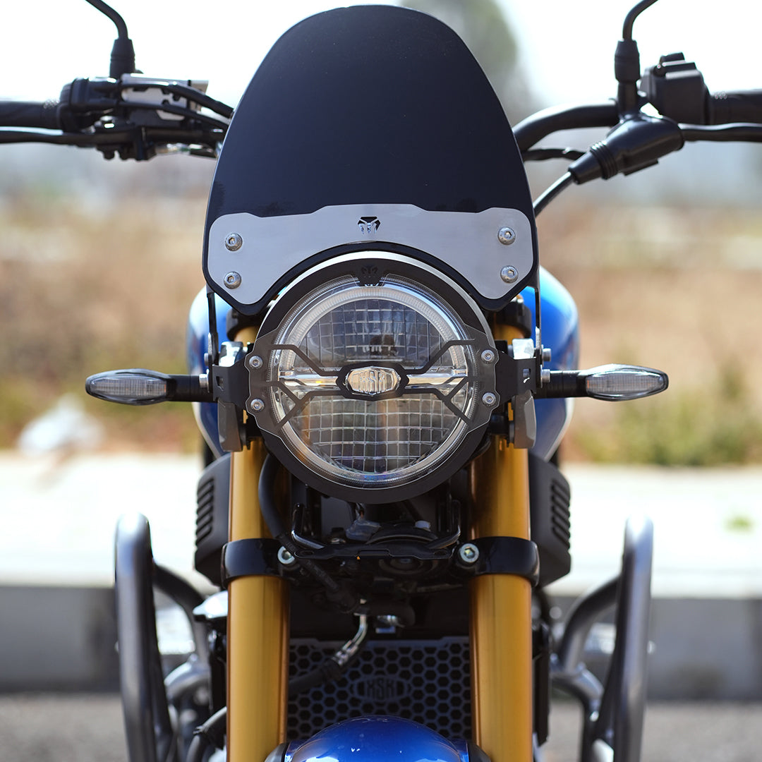 Mototorque Headlight Guard With Acrylic for Yamaha XSR 155