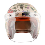 AXOR Retro Jet Ibiza Women's Helmet — ISI Certified Open Face Helmet