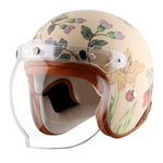 AXOR Retro Jet Ibiza Women's Helmet — ISI Certified Open Face Helmet