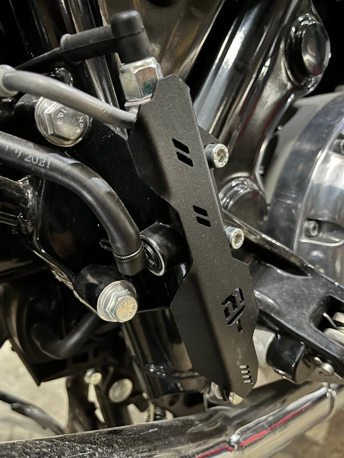MotoTorque Rear Master Cylinder Guard for Royal Enfield Interceptor 650 — Lever & Reservoir Protection