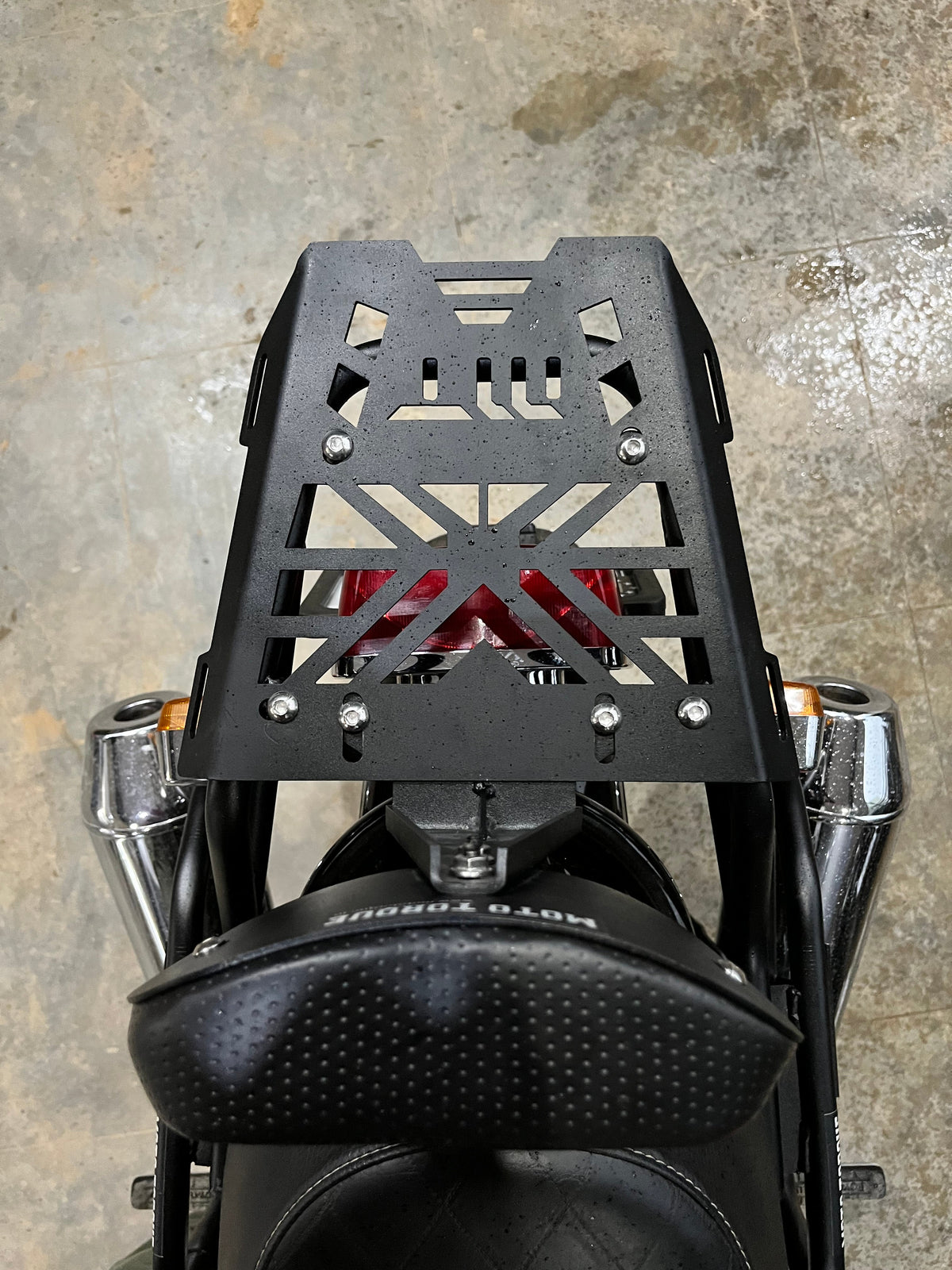 MotoTorque Luggage Rack for Royal Enfield Interceptor 650 — Rear Luggage Rack