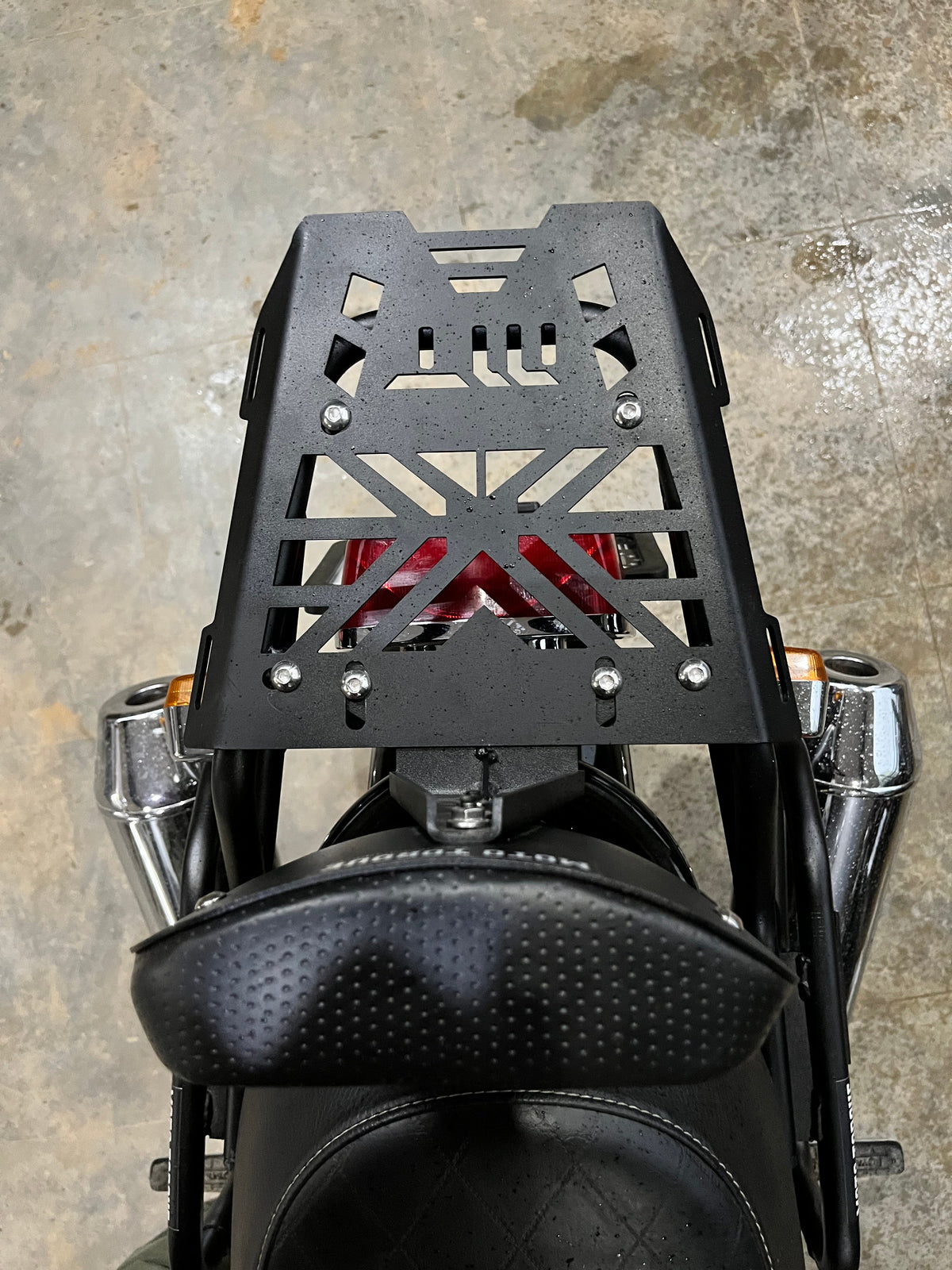MotoTorque Luggage Rack for Royal Enfield Interceptor 650 — Rear Luggage Rack