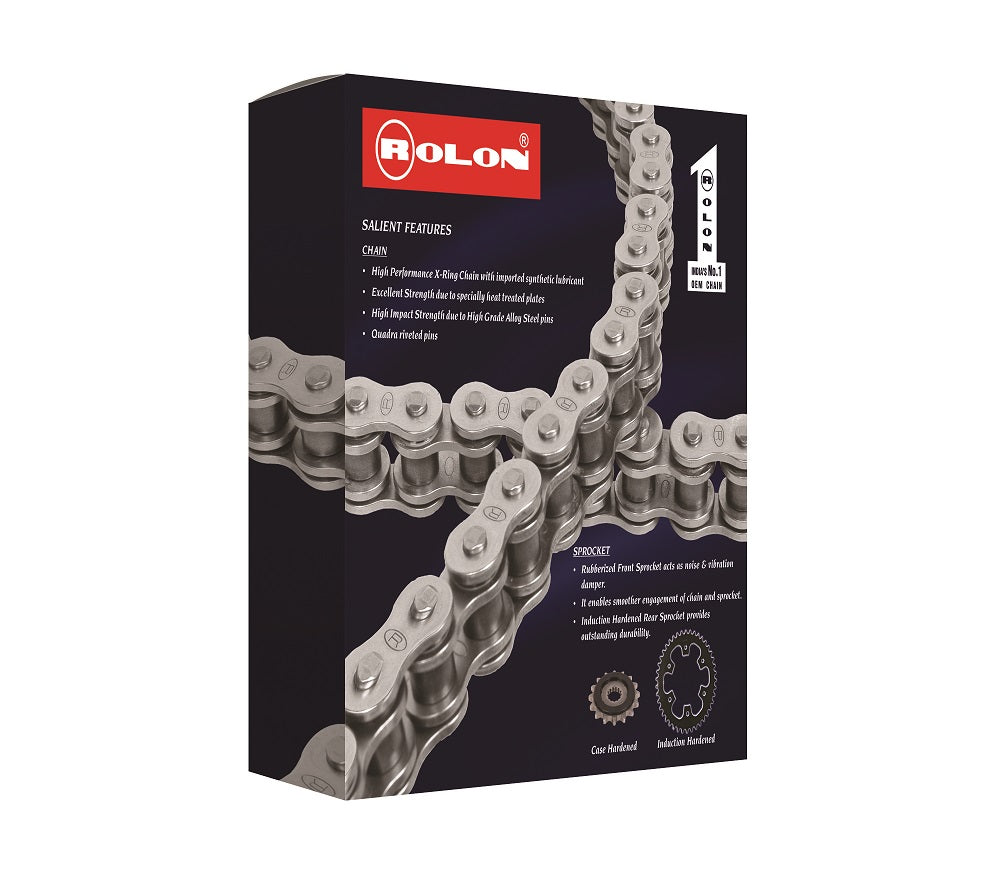 Rolon X-Ring Chain & Sprocket Kit for RE Interceptor 650 / Continental GT 650 — Kit HAXR 293NF