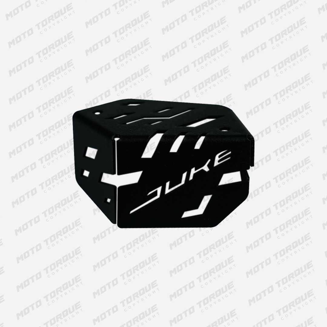 MotoTorque Front Master Cylinder Guard (Mild Steel) for KTM Duke 250/390 Gen-3 — Reservoir Protection