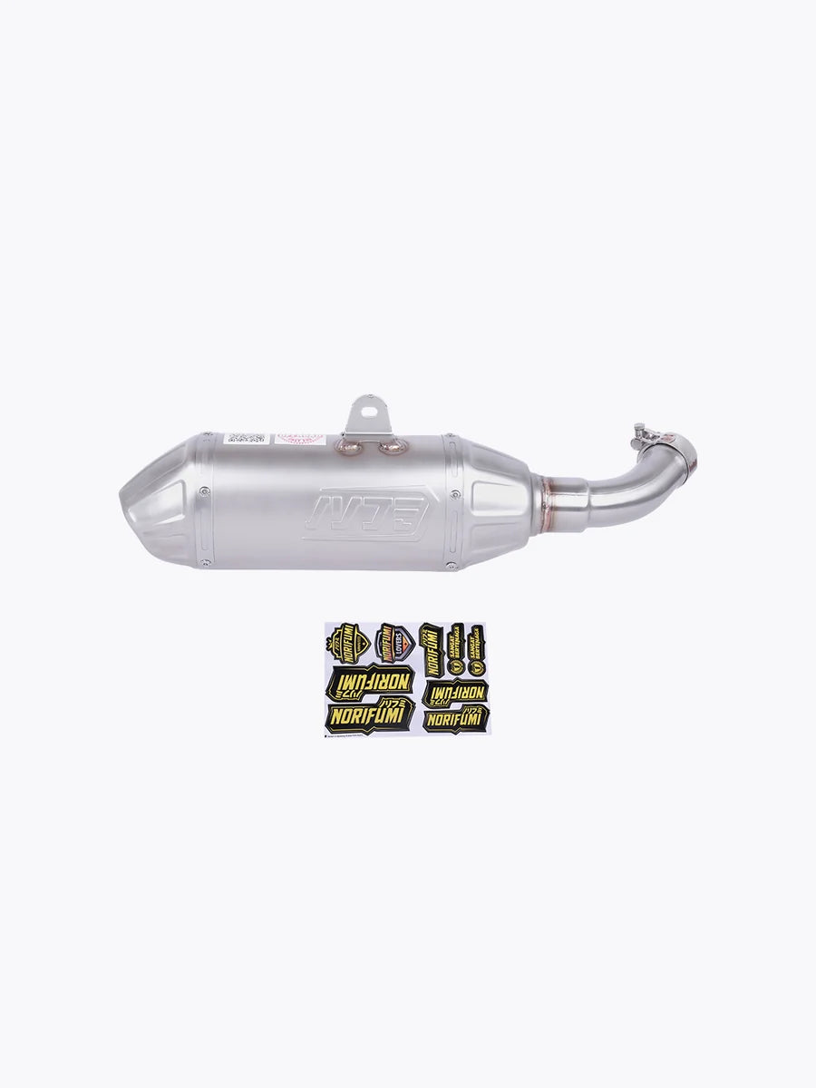 NORIFUMI Slip-On Whoops Exhaust — KTM 390 Adventure (Stainless Steel)