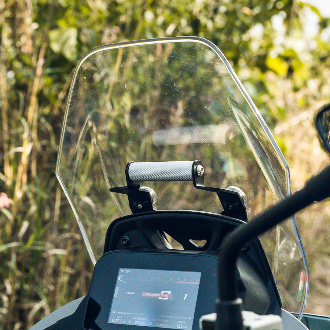 TVS Apache RTX 300 Ploigos GPS Mount with Visor Extender
