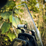 TVS Apache RTX 300 Ploigos GPS Mount with Visor Extender