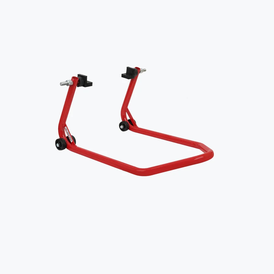 JB Racing Paddock Stand — Non-Dismantle Heavy Duty Rear Spool Stand (Red)