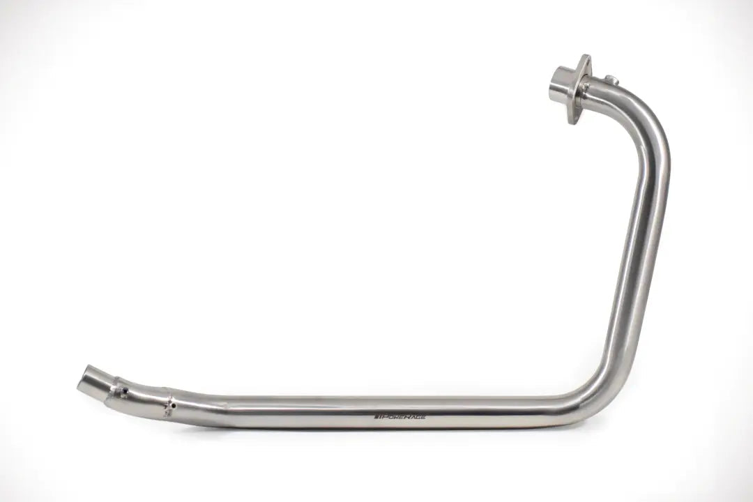 Powerage performance header for Royal Enfield Himalayan 411, brushed steel