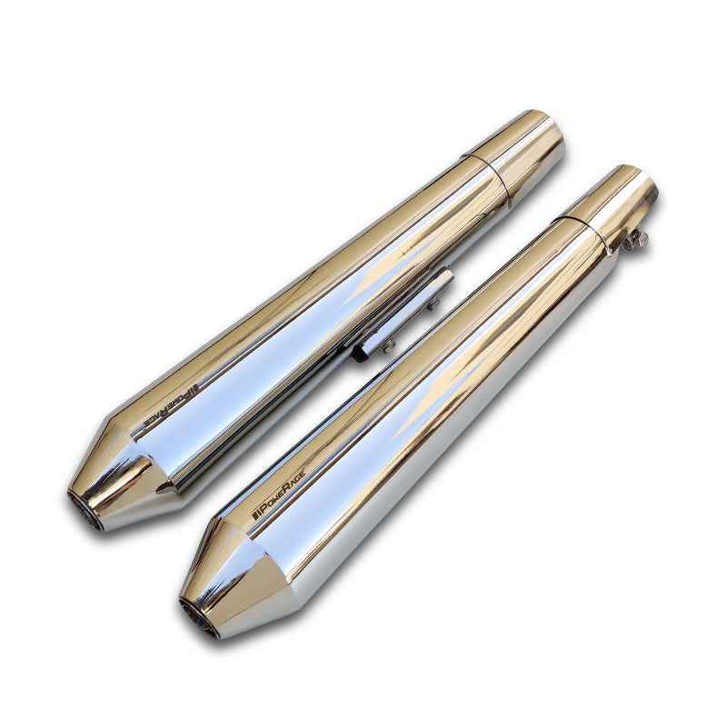 Powerage slip-on exhaust for Interceptor 650 / Continental GT 650, polish, long