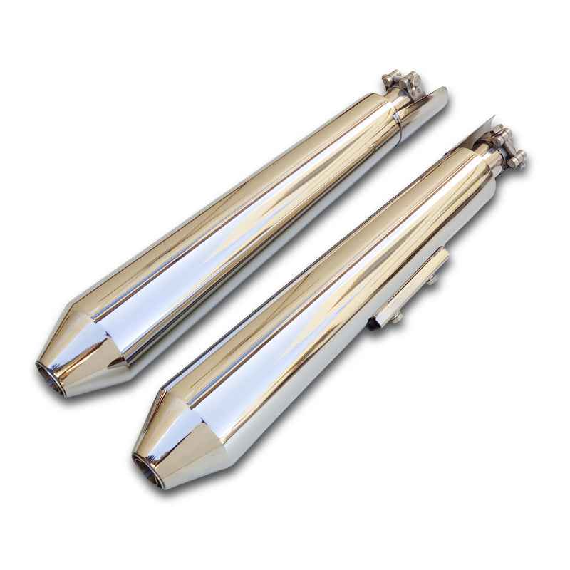 Powerage slip-on exhaust for Interceptor 650 / Continental GT 650, polish, long