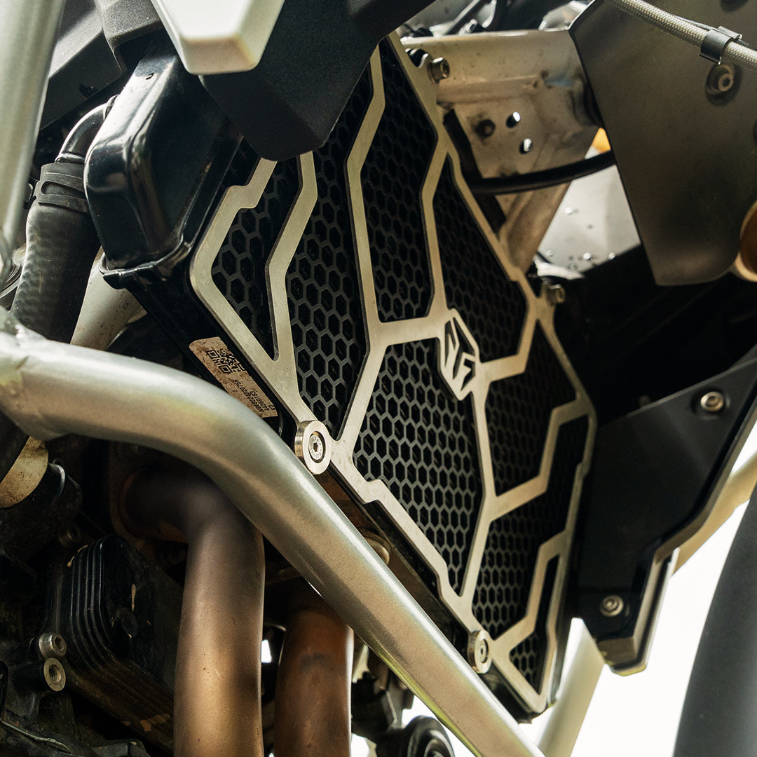 Mototorque Spyder Radiator Guard for BMW F450 GS (Aluminium + MS Combo) - view 3
