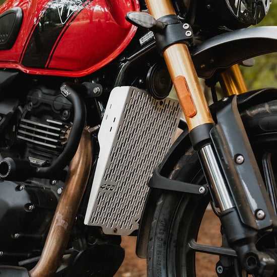 LEGUNDARY Triumph Scrambler 400X Vector Radiator Grill Silver