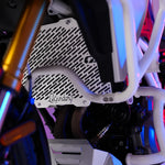 LEGUNDARY Vector Radiator Guard (Silver) for BMW F450 GS — Radiator Protection
