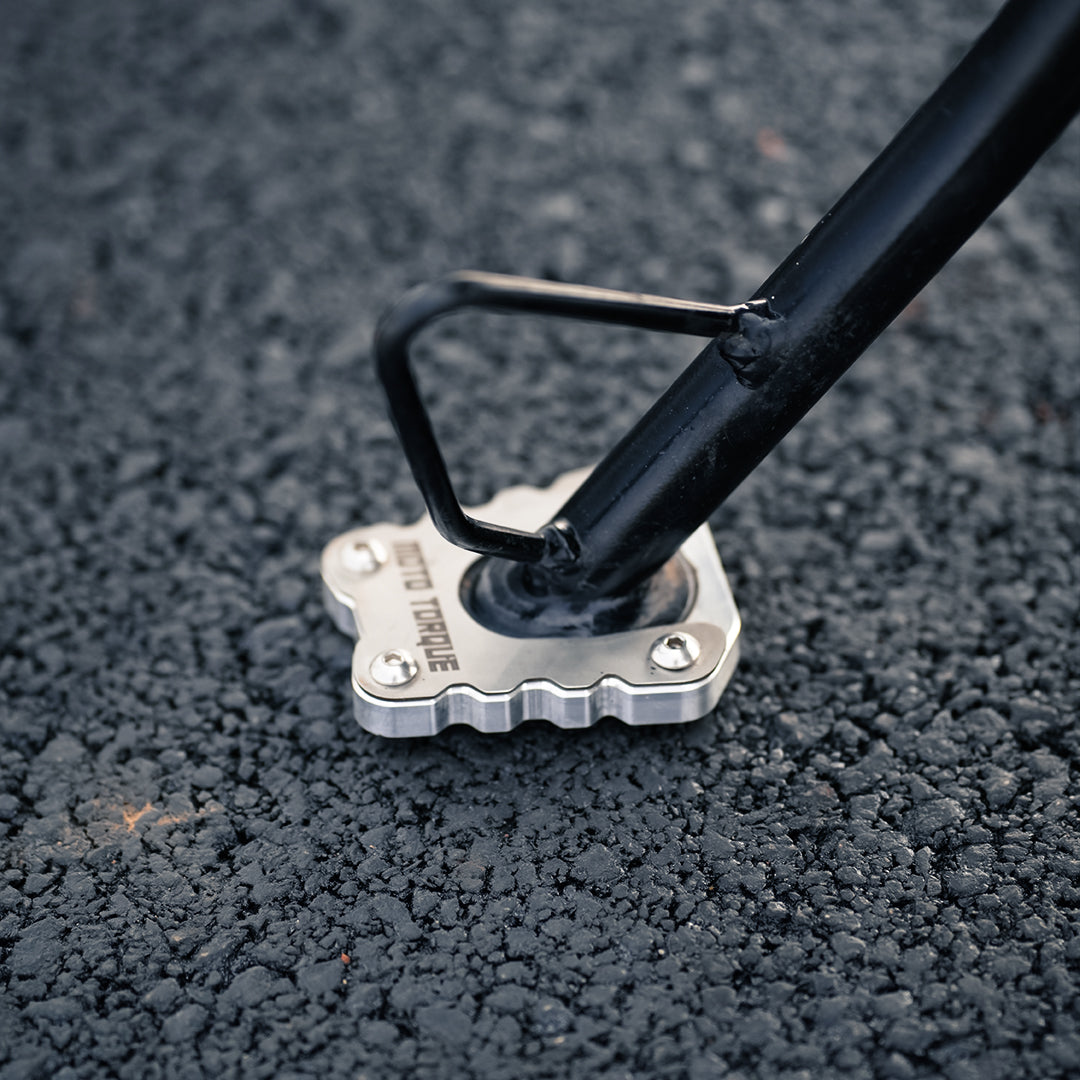 Side Stand Extender for TVS Apache RTX 300 - front view