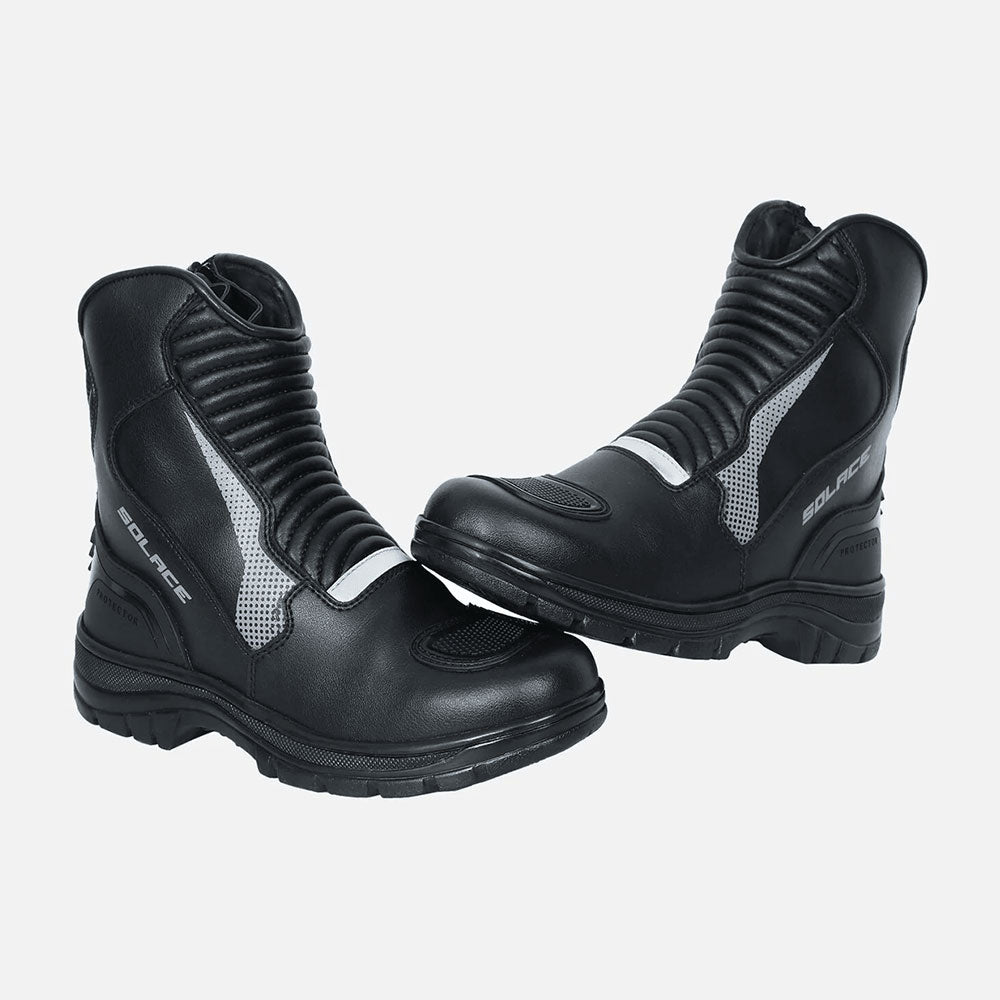 SOLACE Scout Motorcycle Boots (B.Grey)