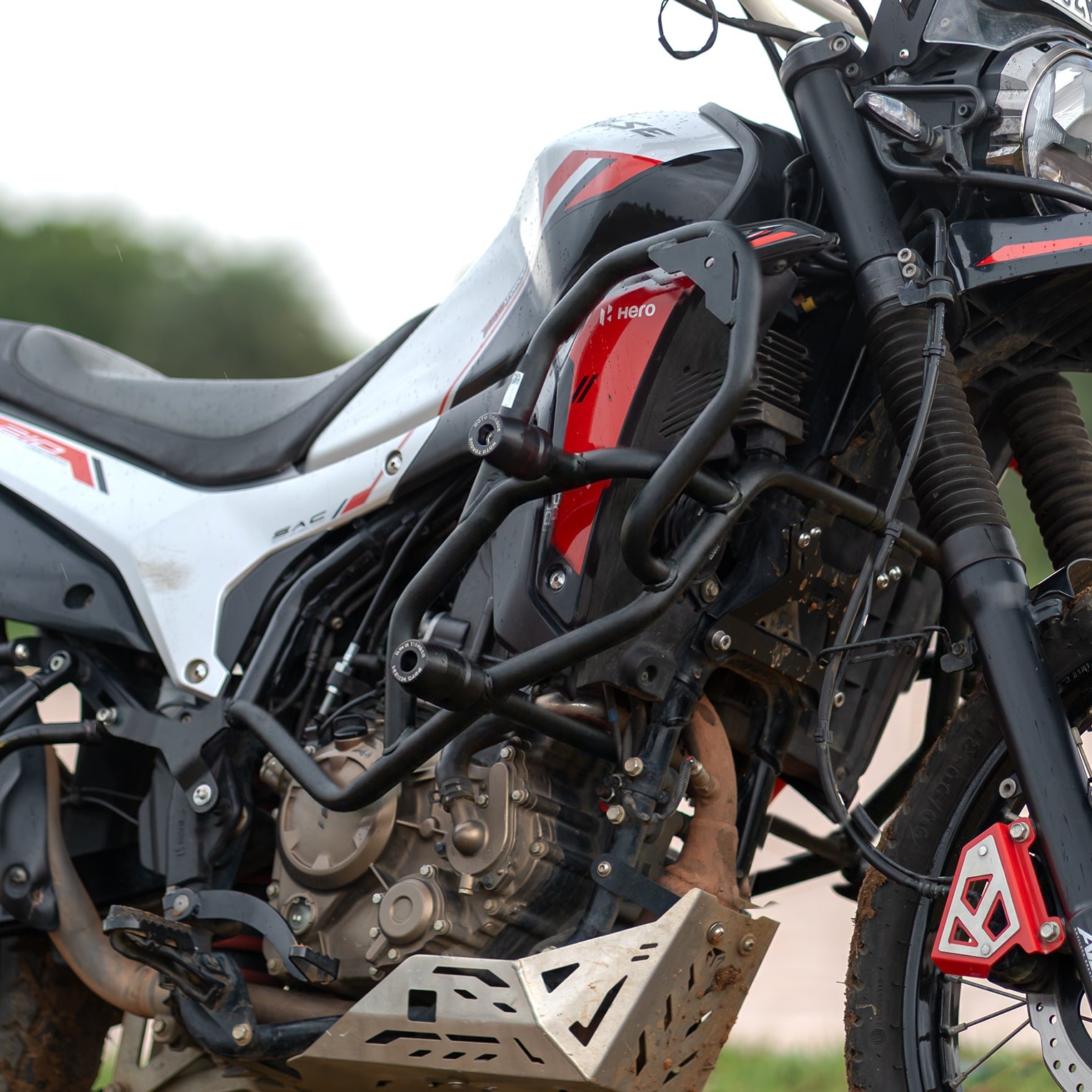 MotoTorque Teramaxx Crash Guard (Black) for Hero Xpulse 210 — Frame & Engine Protection