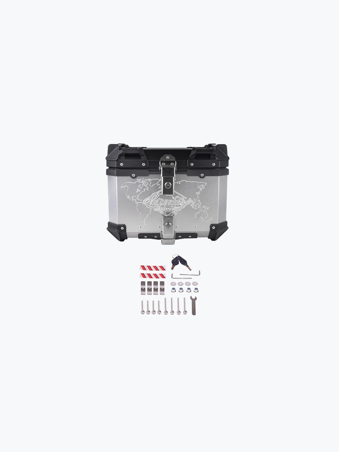 Fort Knox 45L Aluminium Top Case Silver - alternate shot