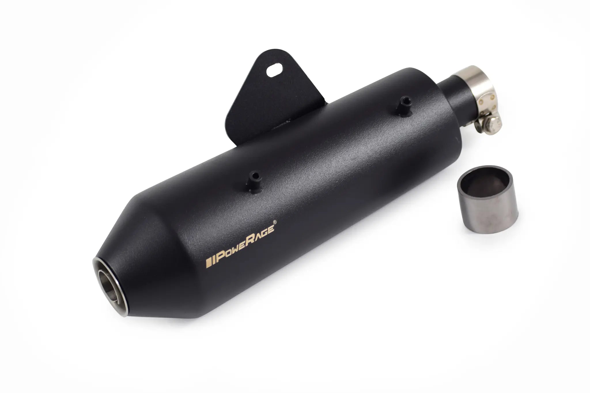 Powerage Slip-On Exhaust for Royal Enfield Hunter 350 — Black Finish