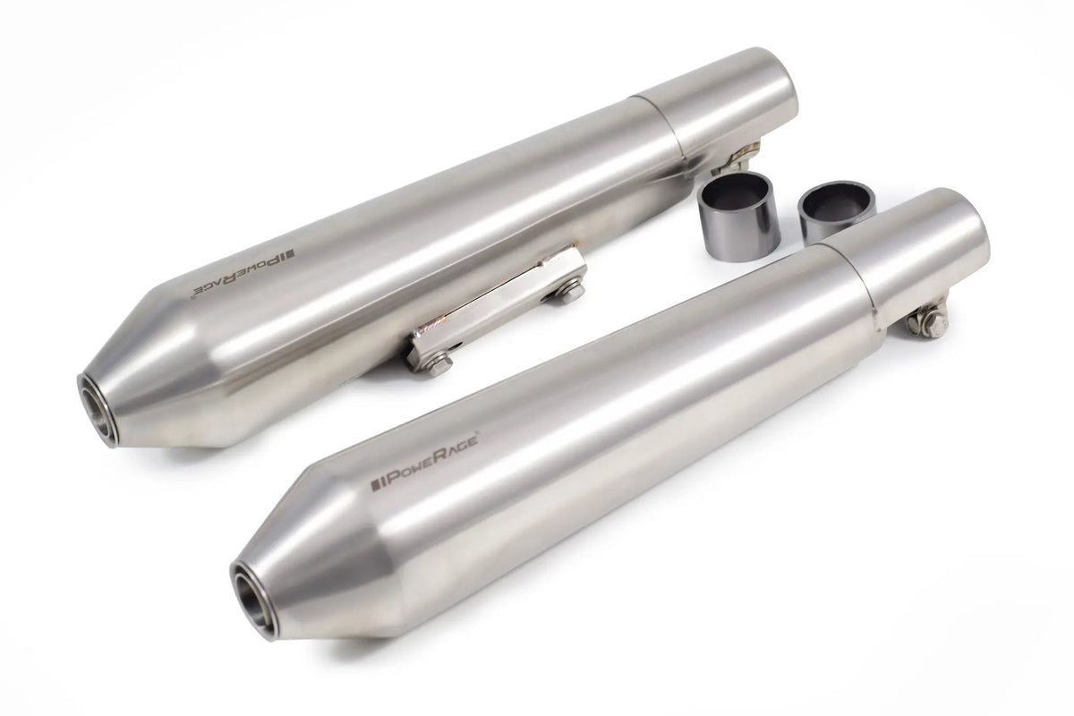 Powerage short slip-on exhaust for Interceptor 650 / Continental GT 650