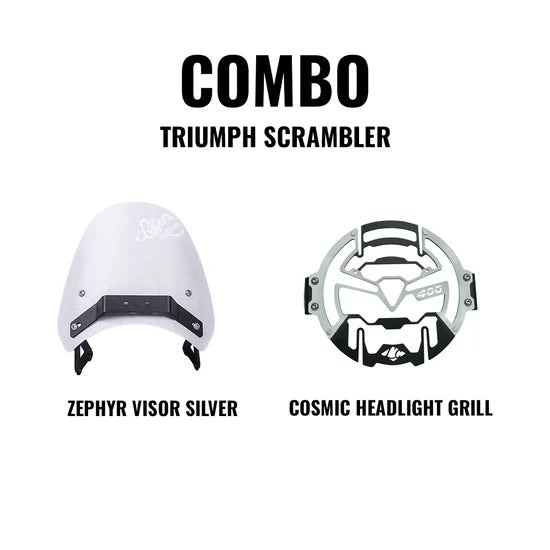 LEGUNDARY Triumph Scrambler Visor & Headlight Grill Combo