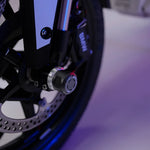 LEGUNDARY Rotex Front Wheel Slider for BMW F450 GS — Fork & Axle Protection