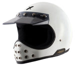 AXOR Retro Moto-X Helmet White