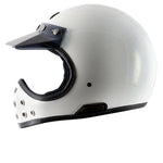 AXOR Retro Moto-X Helmet White