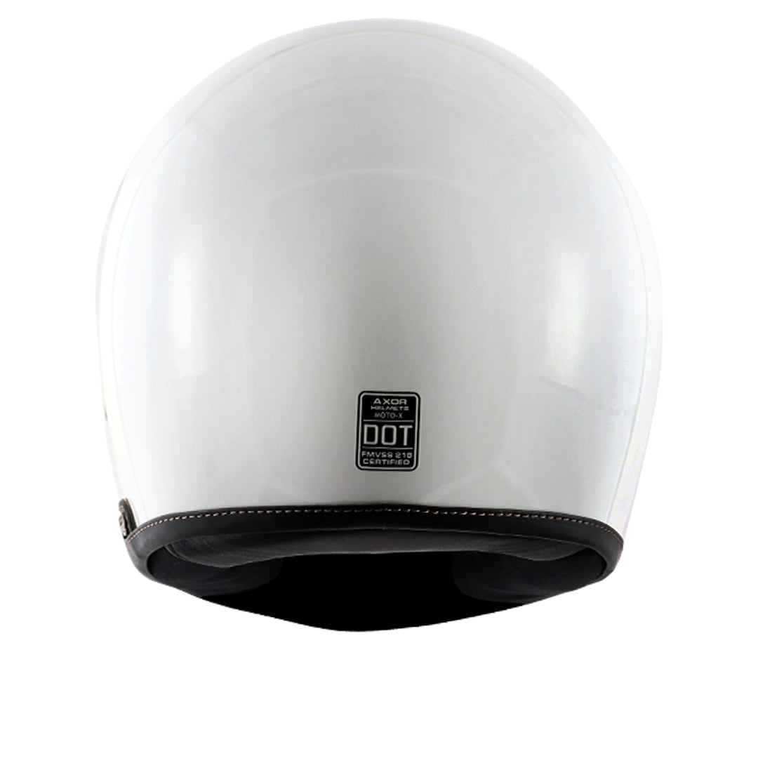 AXOR Retro Moto-X Helmet White