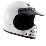 AXOR Retro Moto-X Helmet White
