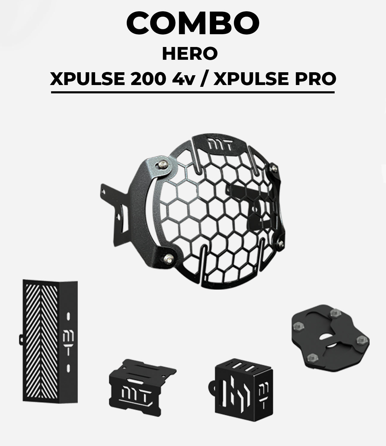 MotoTorque Saddle Stay & Carrier Combo Kit for Hero Xpulse 200 4V — Luggage Accessory Combo