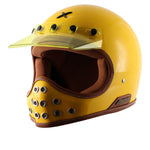 AXOR Retro Moto-X Helmet Yellow
