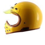 AXOR Retro Moto-X Helmet Yellow
