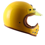 AXOR Retro Moto-X Helmet Yellow