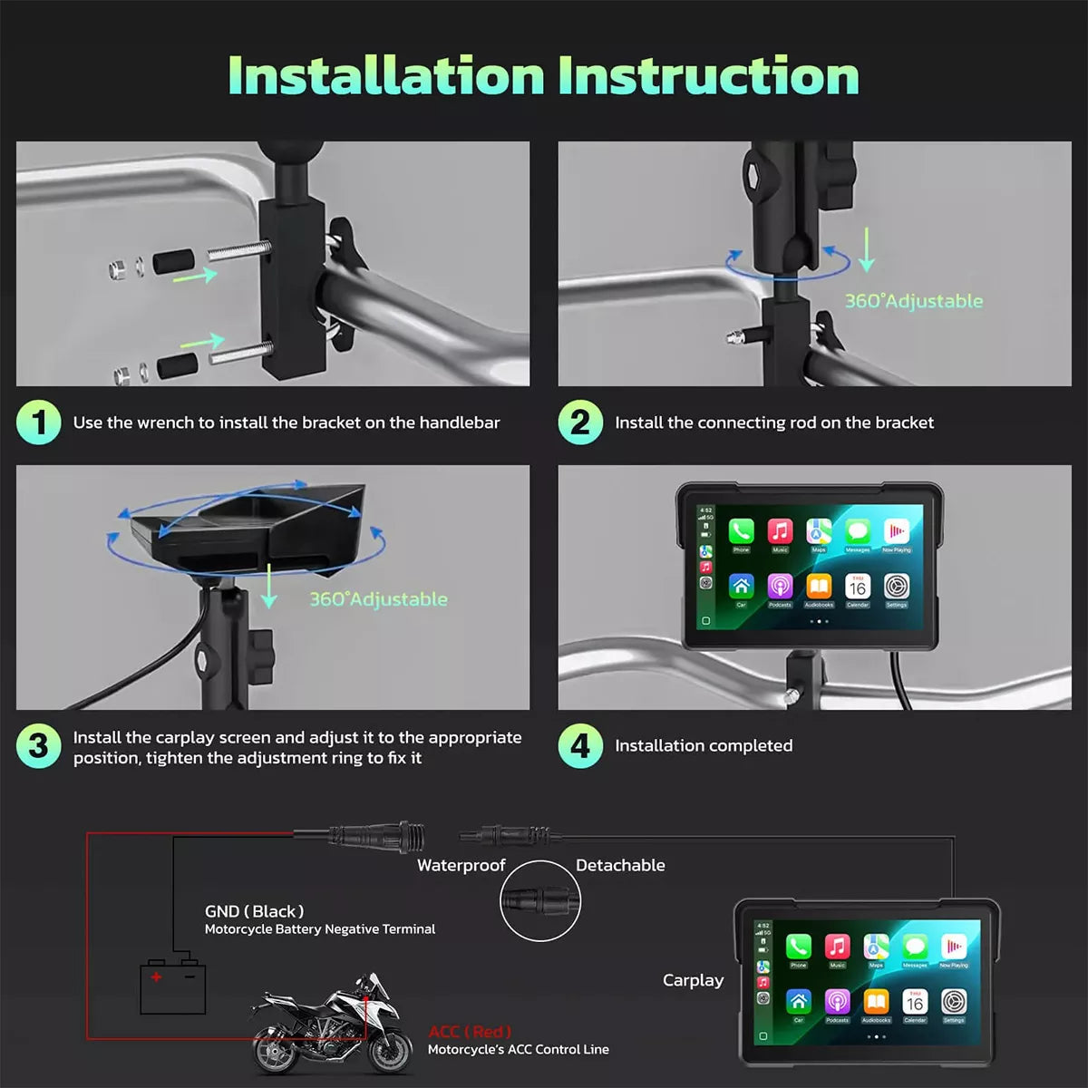 Aoocci C7 motorcycle display