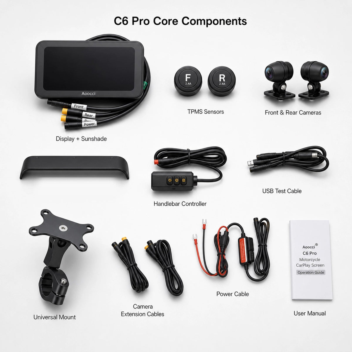 Aoocci C6 Pro package contents