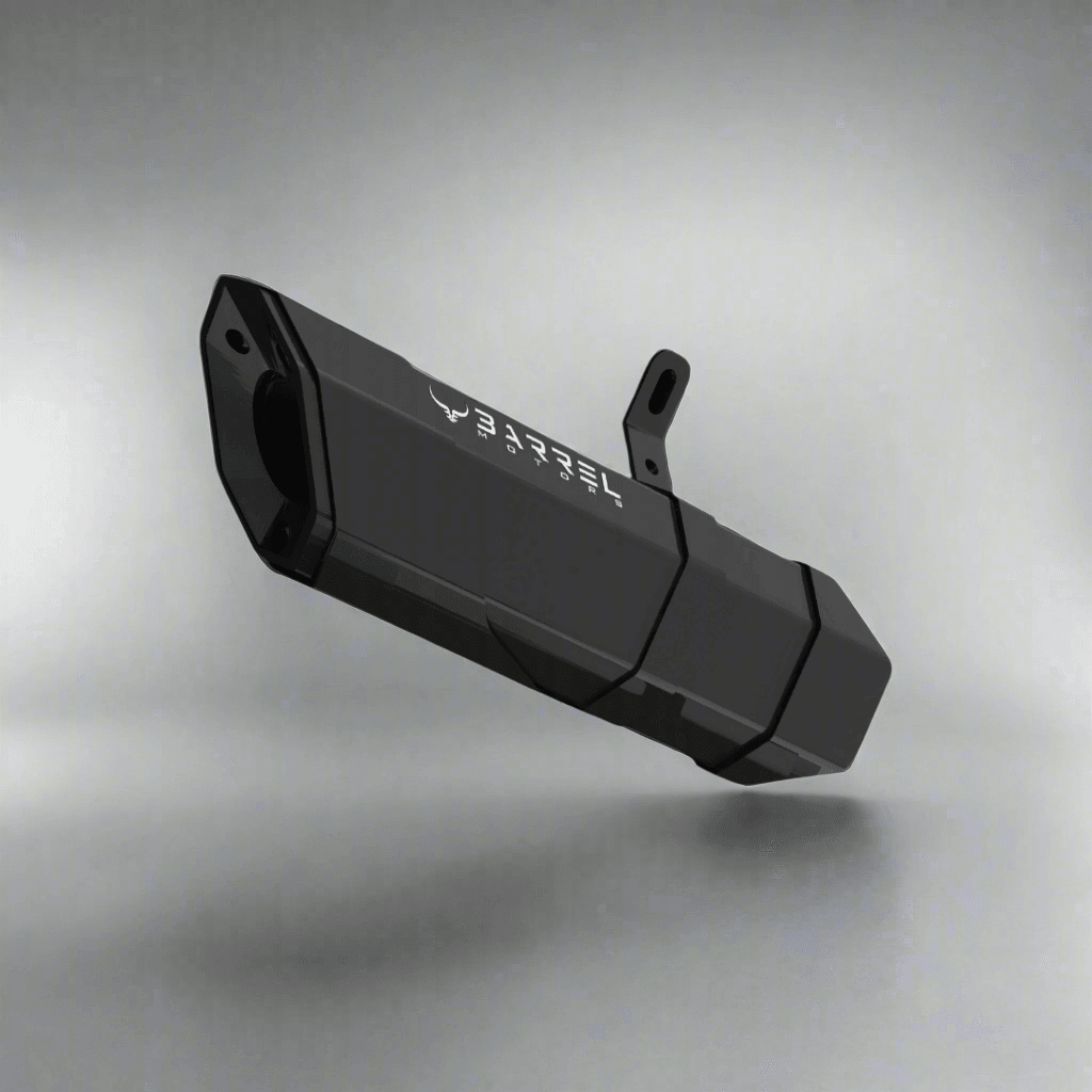 Barrel Rogue 2.0 universal slip-on exhaust in All Black finish