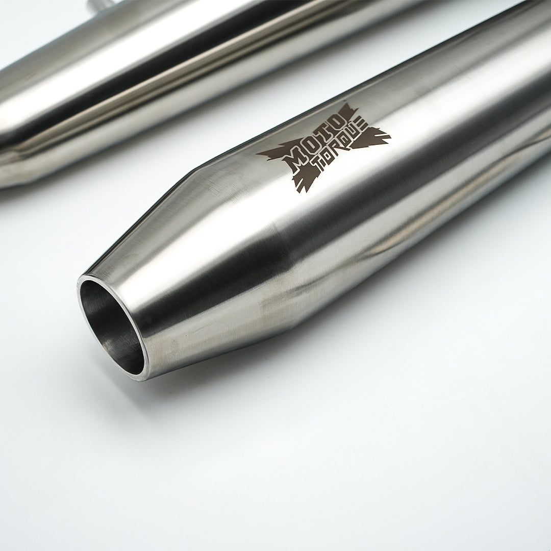 MotoTorque Bolt Pro Exhaust (Matte) for Royal Enfield Interceptor 650 — Performance Slip-On