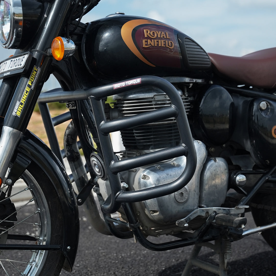 MotoTorque Aristo Crash Guard for Royal Enfield Classic 350 Reborn — Frame & Engine Protection