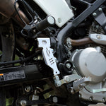 MotoTorque Aluminium Rear Master Cylinder Guard for Kawasaki KLX 230 - fitted