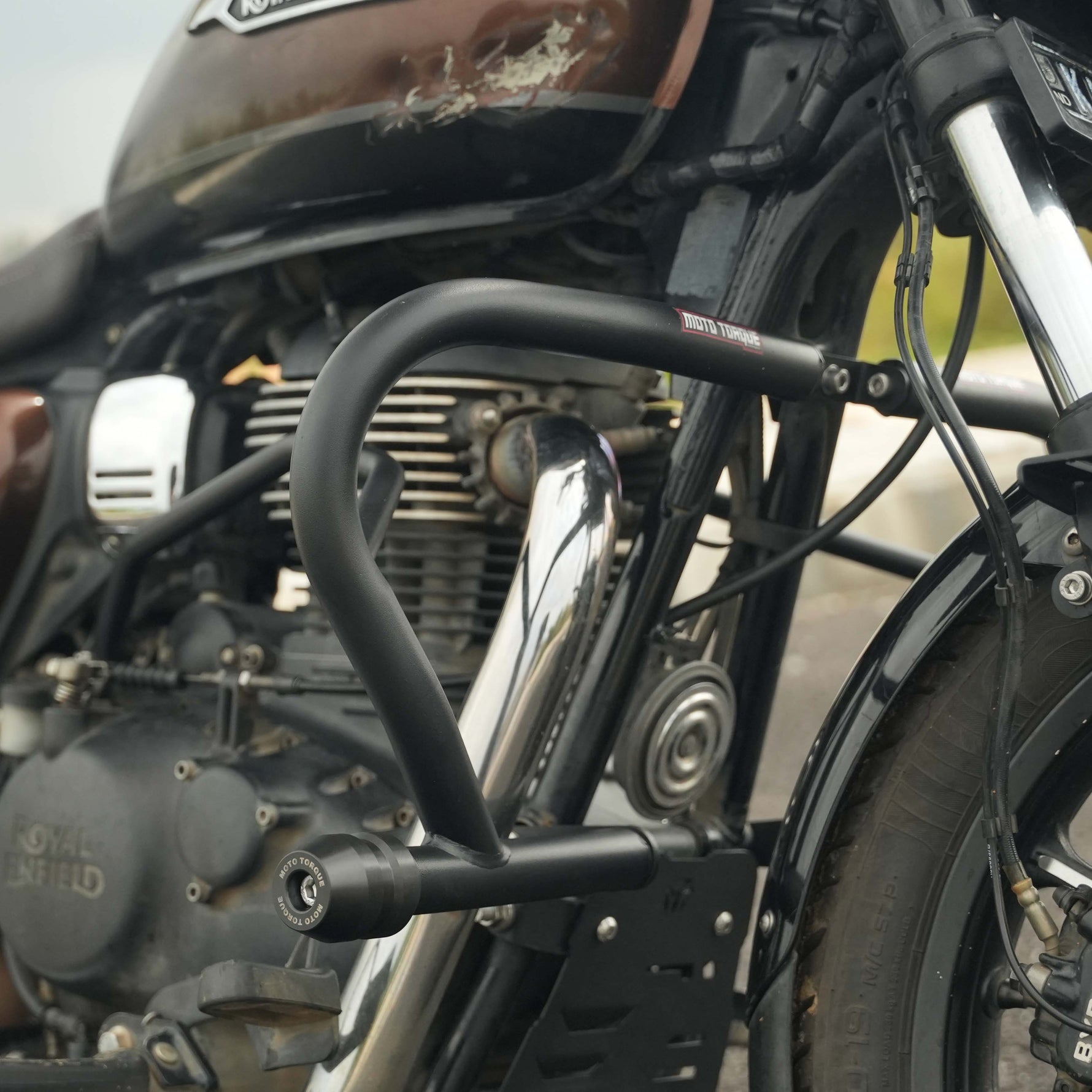 MotoTorque Crash Guard for Royal Enfield Meteor 350 — Frame & Engine Protection