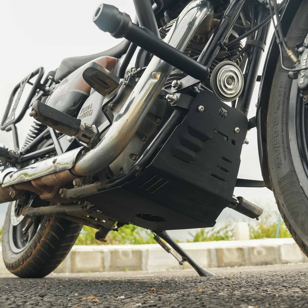MotoTorque Engine Guard for Royal Enfield Meteor 350 — Lower Frame & Case Protection