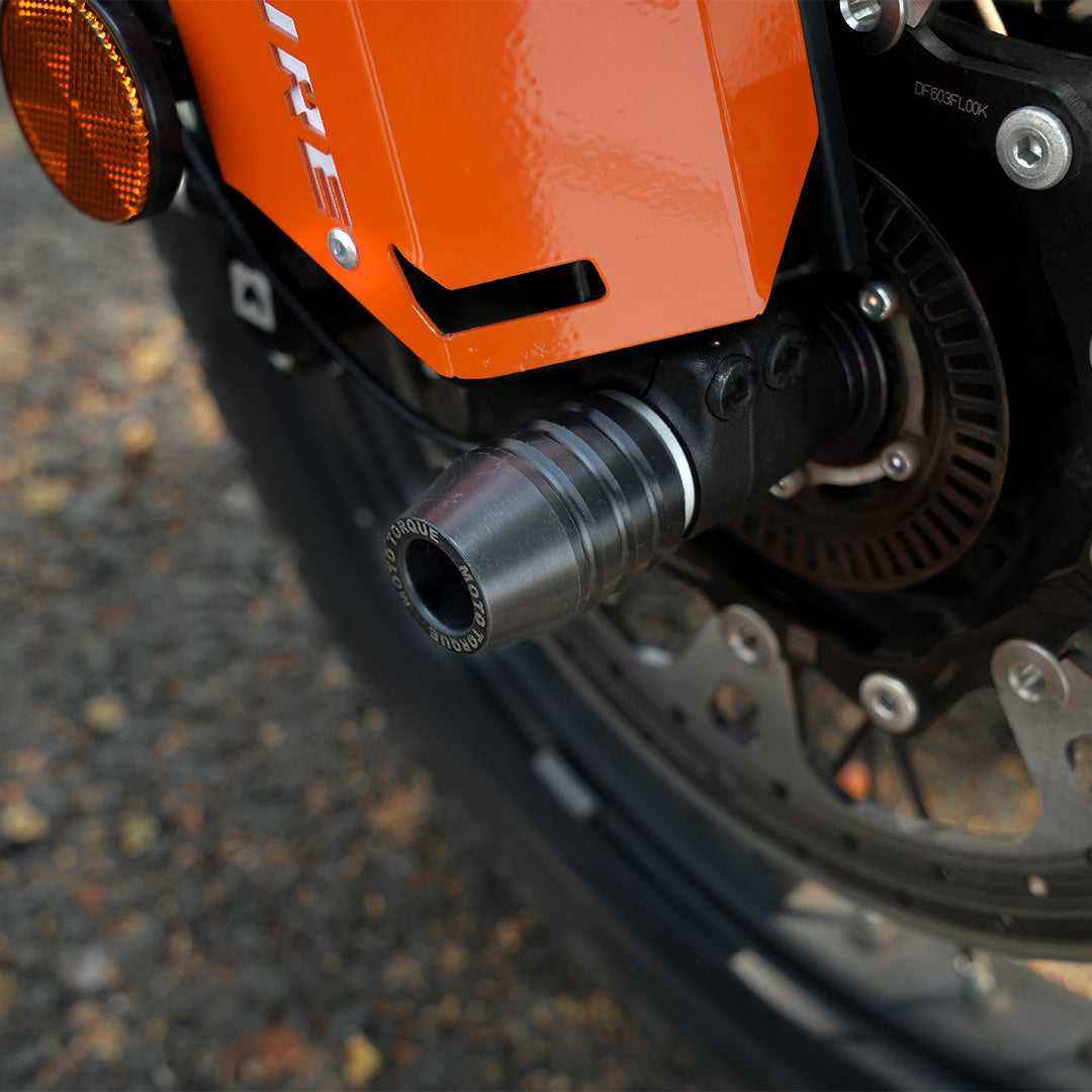 MotoTorque Fork Sliders for KTM 390 Adventure (2025) — Front Fork Crash Protection