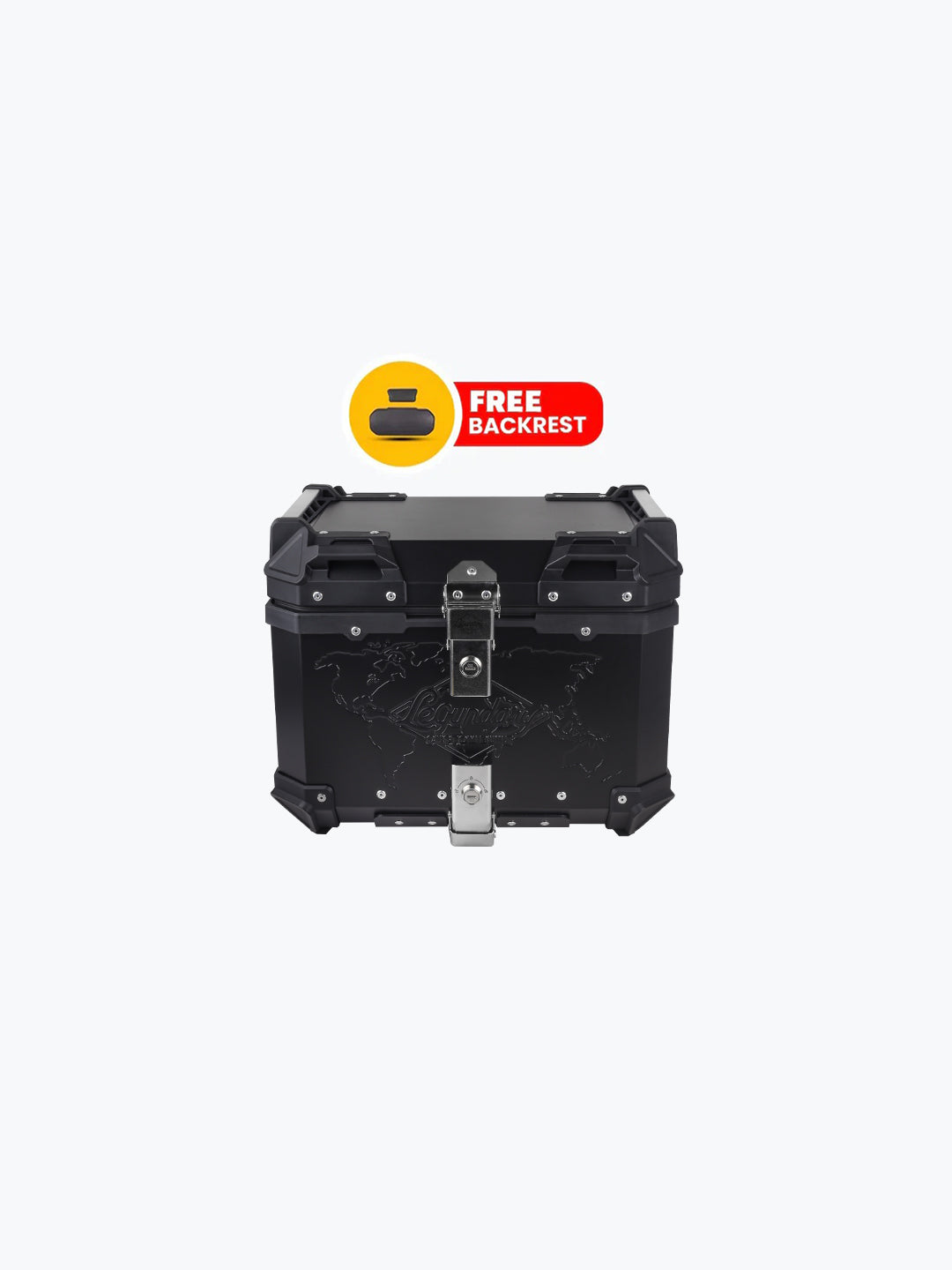 Fort Knox 45L Aluminium Top Case Black - main shot
