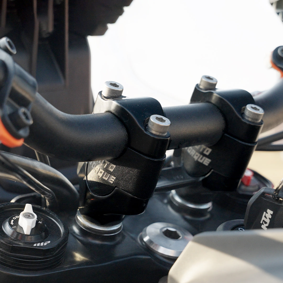MotoTorque Handlebar Riser for KTM 390 Adventure (2025) — Ergonomic Bar Height Adjuster
