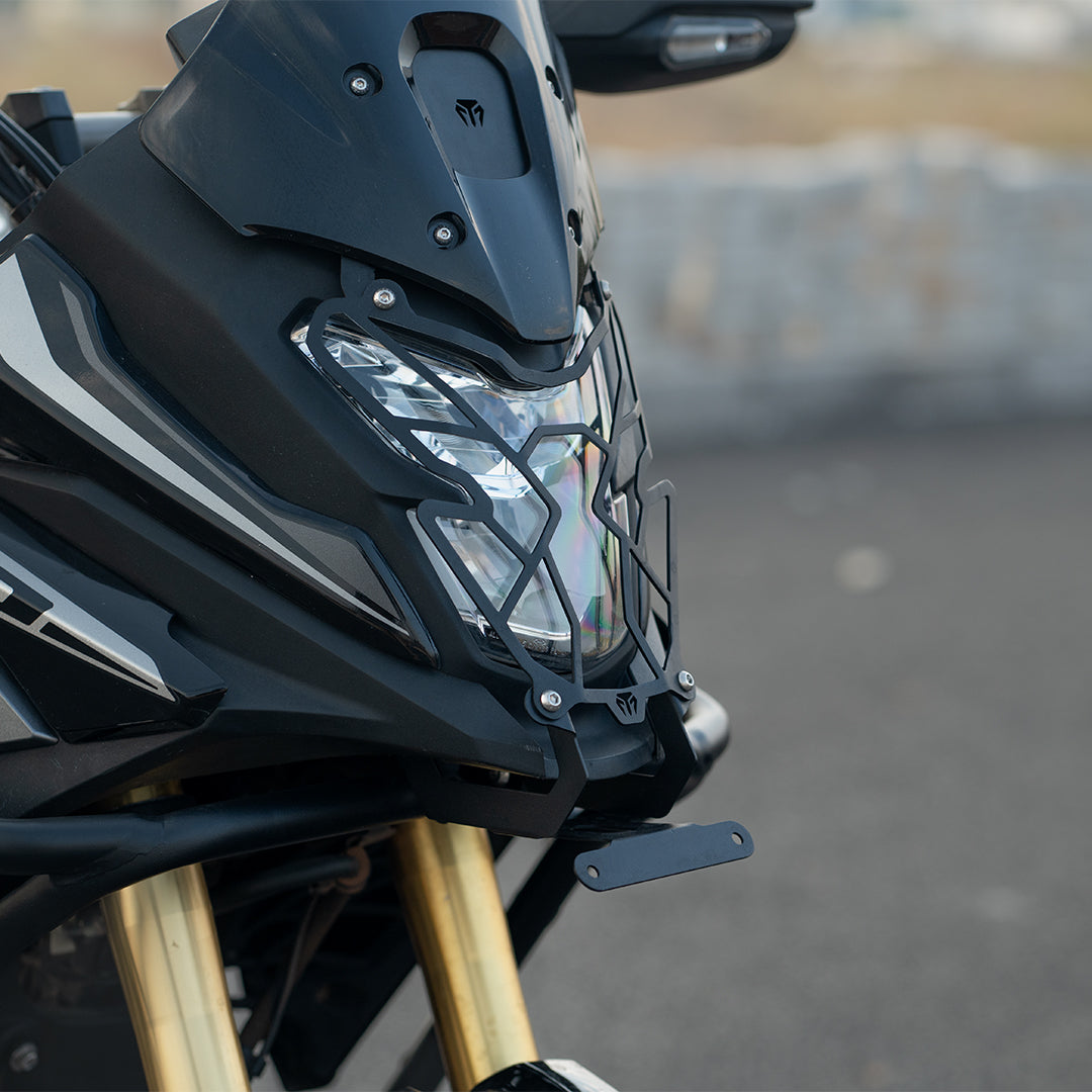 MotoTorque Headlight Grill for Honda CB200X — Headlight Protection Grille